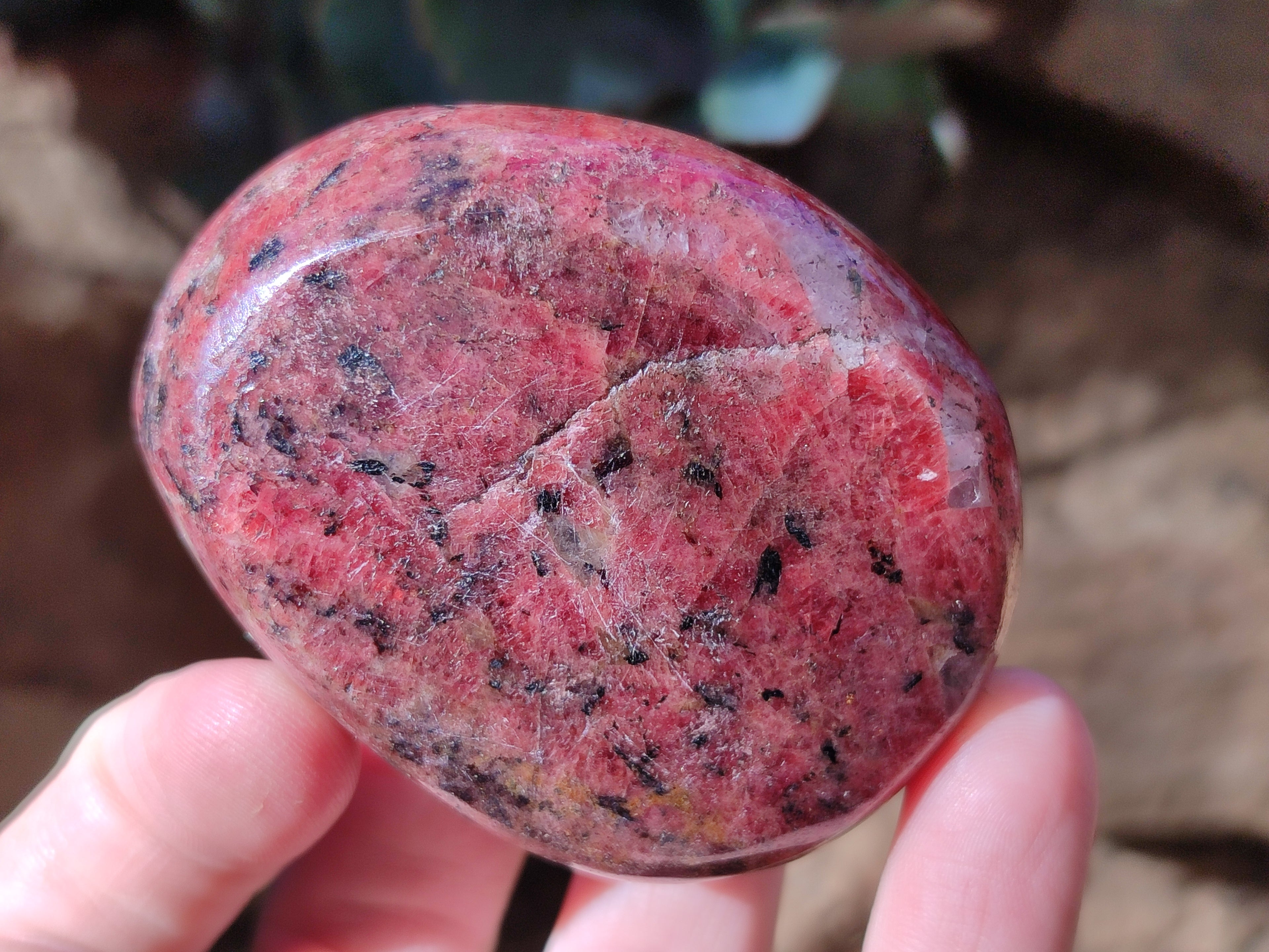 Polished Rhodonite Free Forms x 6 From Rhusinga, Zimbabwe - Toprock Gemstones and Minerals 