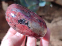 Polished Rhodonite Free Forms x 6 From Rhusinga, Zimbabwe
