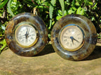 Polished Labradorite Alarm Clocks x 2 From Tulear, Madagascar - Toprock Gemstones and Minerals 