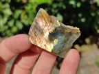 Polished On One Side Labradorite Plates x 35 From Tulear, Madagascar - Toprock Gemstones and Minerals 