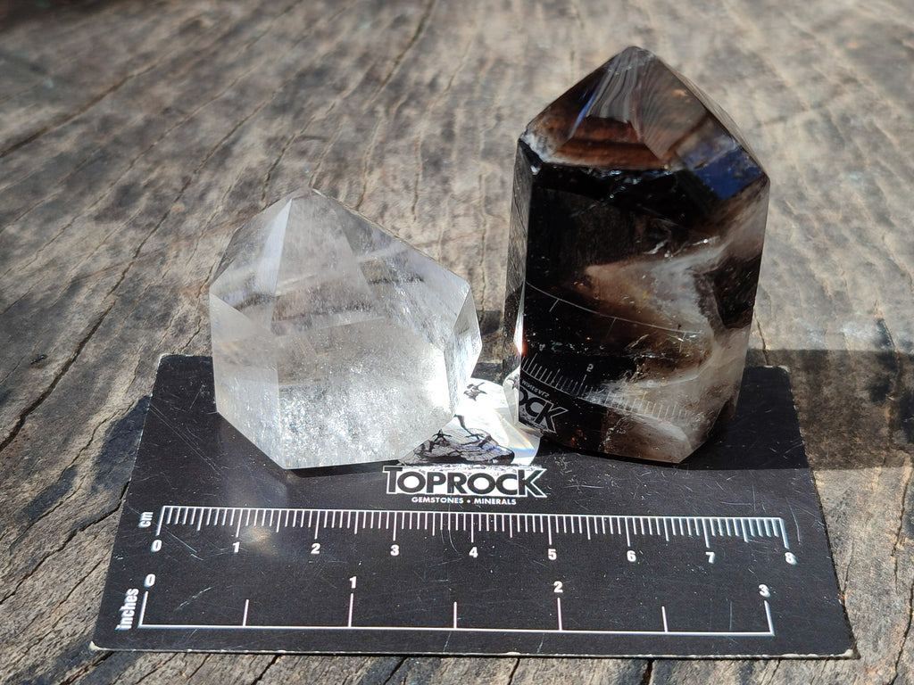Polished Mixed Selected of Crystal Points x 12 From Madagascar - Toprock Gemstones and Minerals 