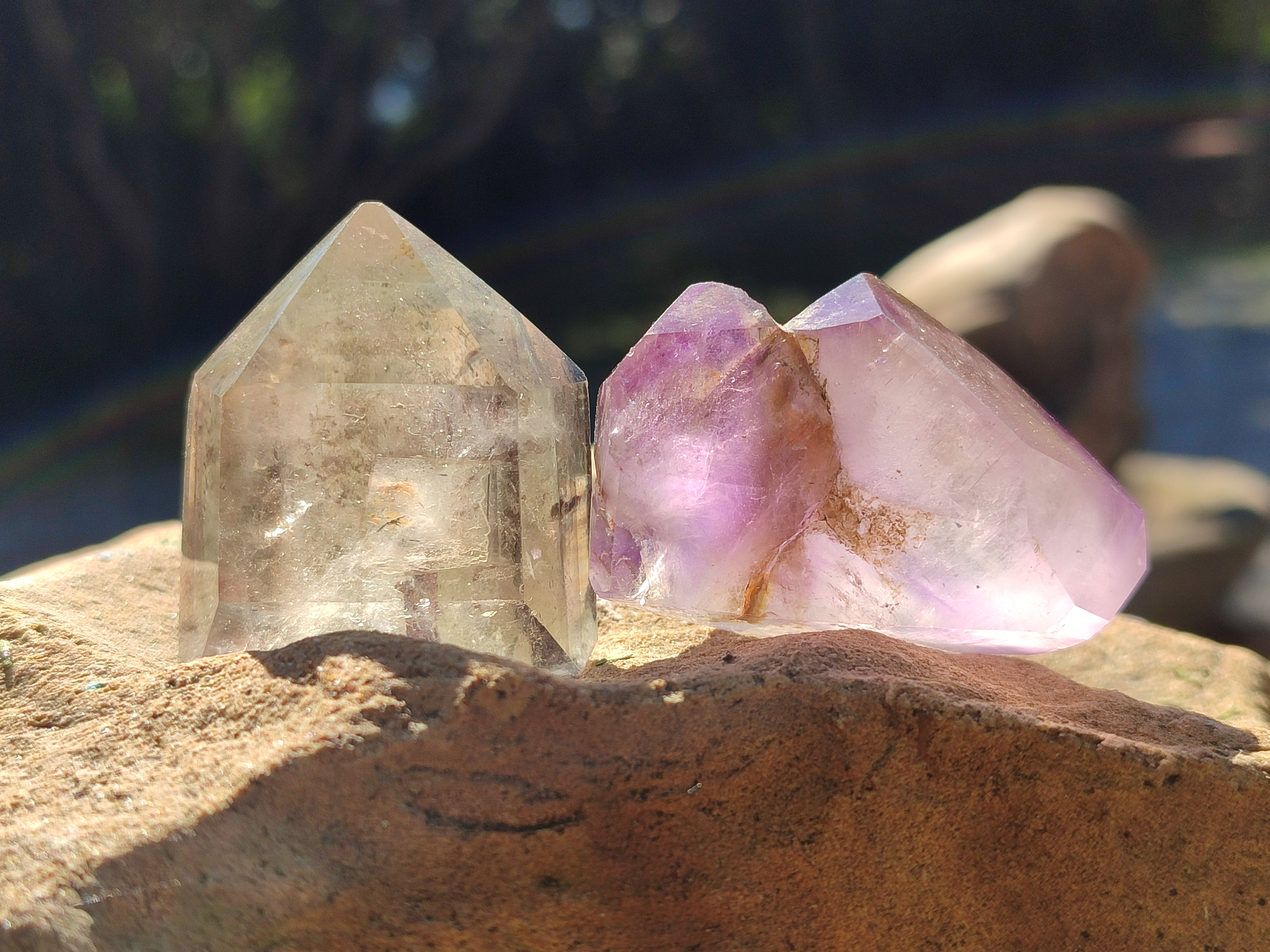 Polished Mixed Selected of Crystal Points x 12 From Madagascar - Toprock Gemstones and Minerals 