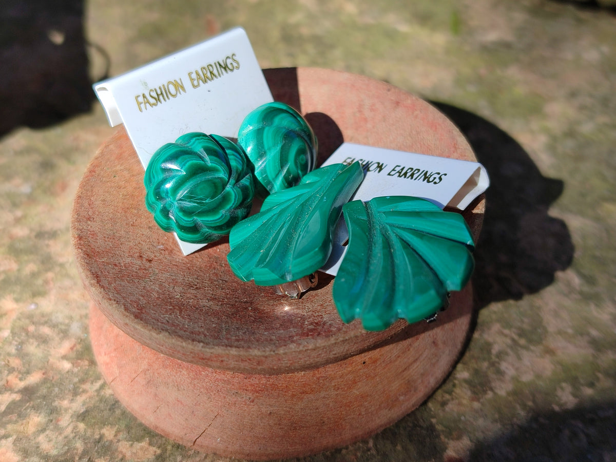 Hand Made Mixed Stone Earring Pairs x 35 From Southern Africa - Toprock Gemstones and Minerals 