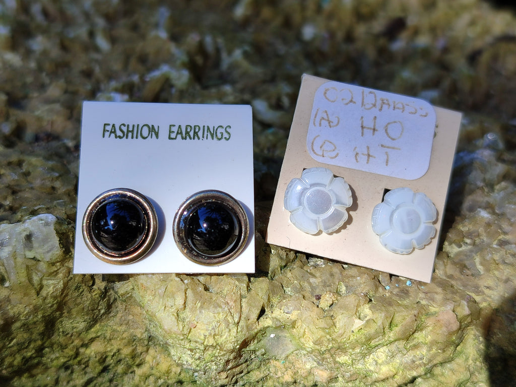 Hand Made Mixed Stone Earring Pairs x 35 From Southern Africa - Toprock Gemstones and Minerals 