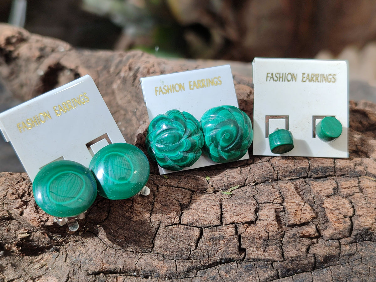 Hand Made Mixed Stone Earring Pairs x 35 From Southern Africa - Toprock Gemstones and Minerals 