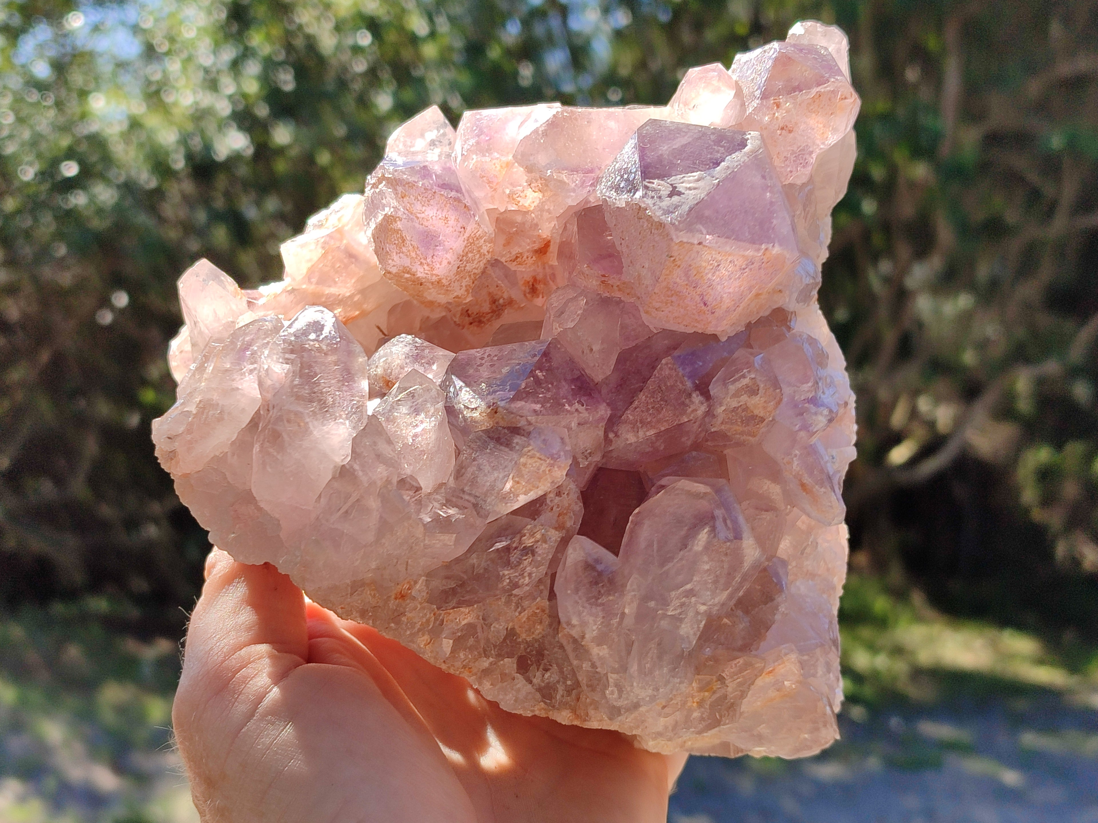 Natural Jacaranda Amethyst Quartz Cluster x 1 From Mumbwa, Zambia - Toprock Gemstones and Minerals 