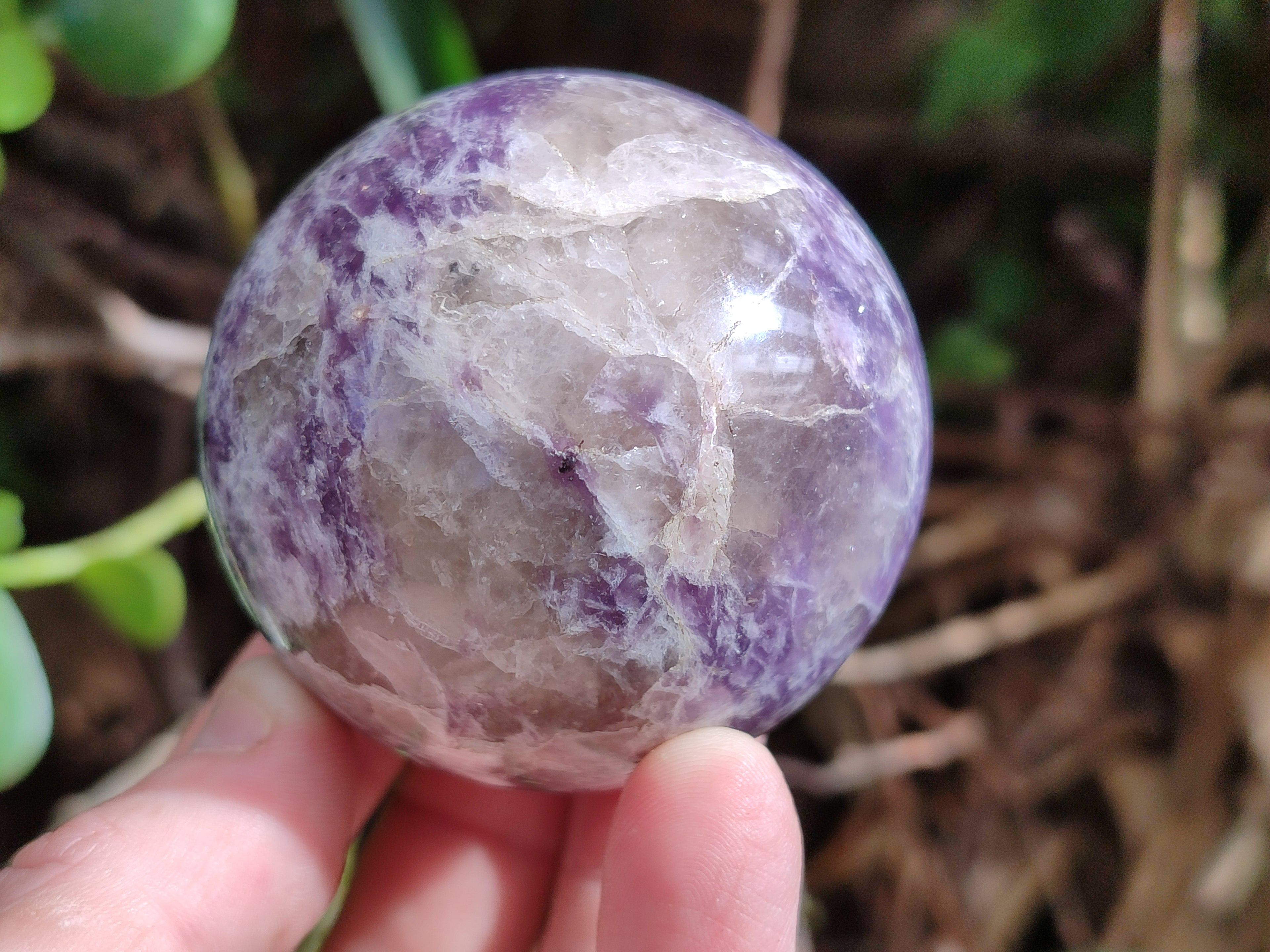 Polished Lepidolite with Pink Rubellite Spheres x 4 From Ambatondrazaka, Madagascar - Toprock Gemstones and Minerals 