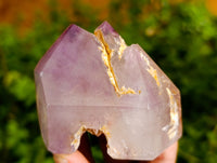 Polished Mixed Inclusion Quartz Crystals Including Citrine x 6 from Madagascar