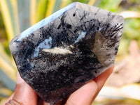 Polished Mixed Inclusion Quartz Crystals Including Citrine x 6 from Madagascar