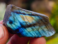 Polished On One Side Labradorite Plates x 70 From Tulear, Madagascar - Toprock Gemstones and Minerals 