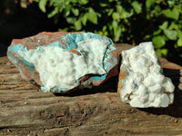 Natural Hemimorphite with Chrysocolla and Malachite Specimens x 4 From Congo