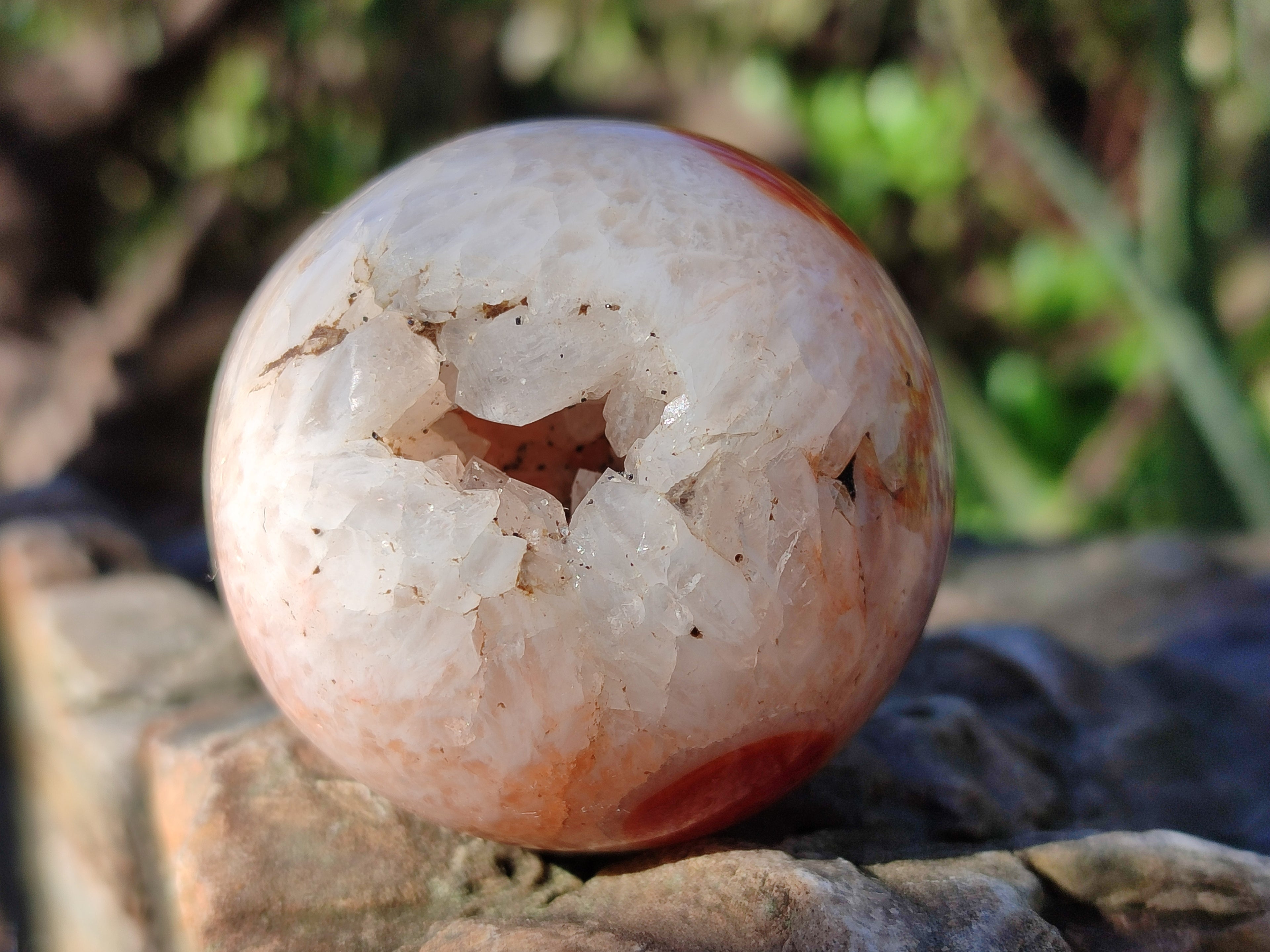Polished Carnelian Agate Spheres x 6 From Madagascar - Toprock Gemstones and Minerals 