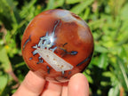 Polished Carnelian Agate Spheres x 6 From Madagascar - Toprock Gemstones and Minerals 