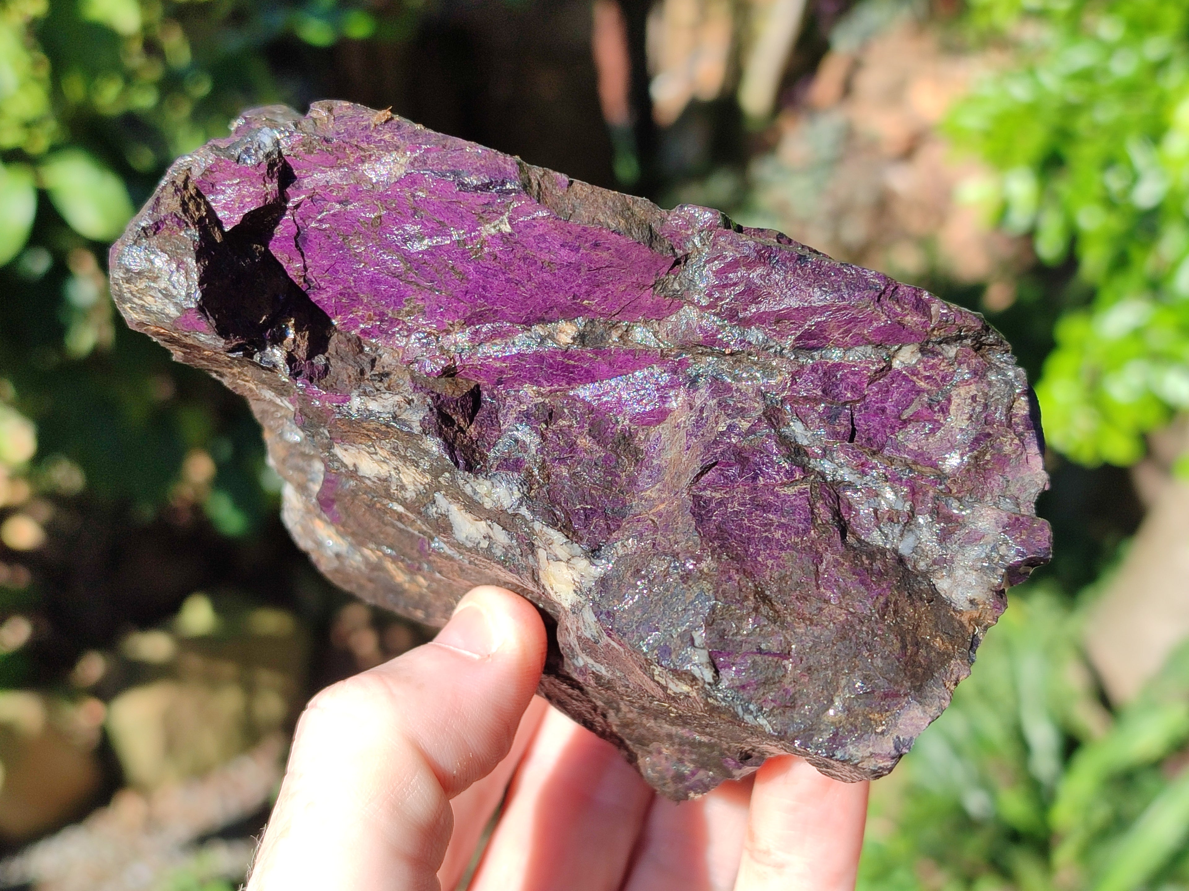 Natural Metallic Purpurite Cobbed Specimens x 3 From Erongo, Namibia - Toprock Gemstones and Minerals 