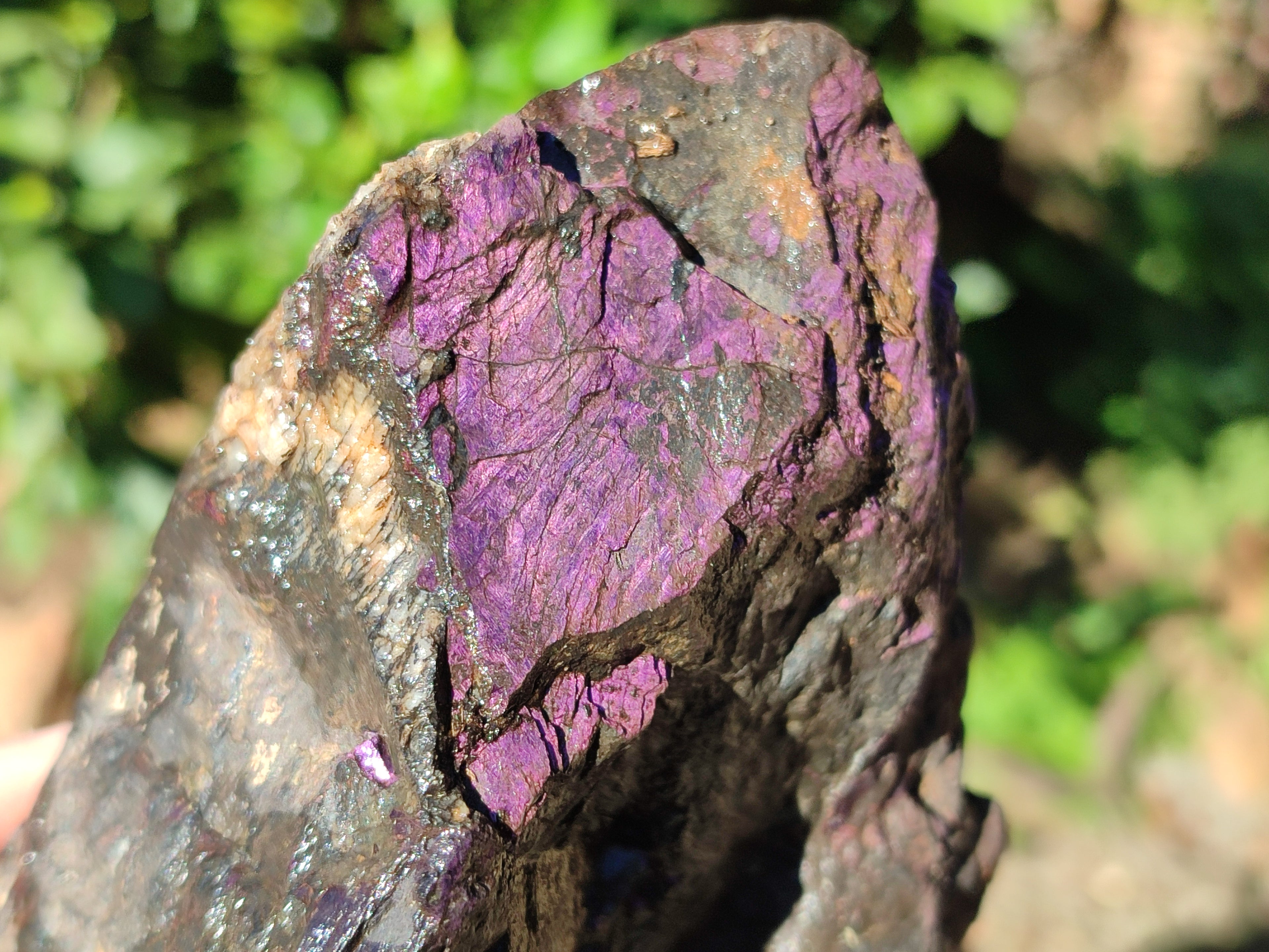 Natural Metallic Purpurite Cobbed Specimens x 3 From Erongo, Namibia - Toprock Gemstones and Minerals 