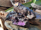 Natural Metallic Purpurite Cobbed Specimens x 3 From Erongo, Namibia - Toprock Gemstones and Minerals 
