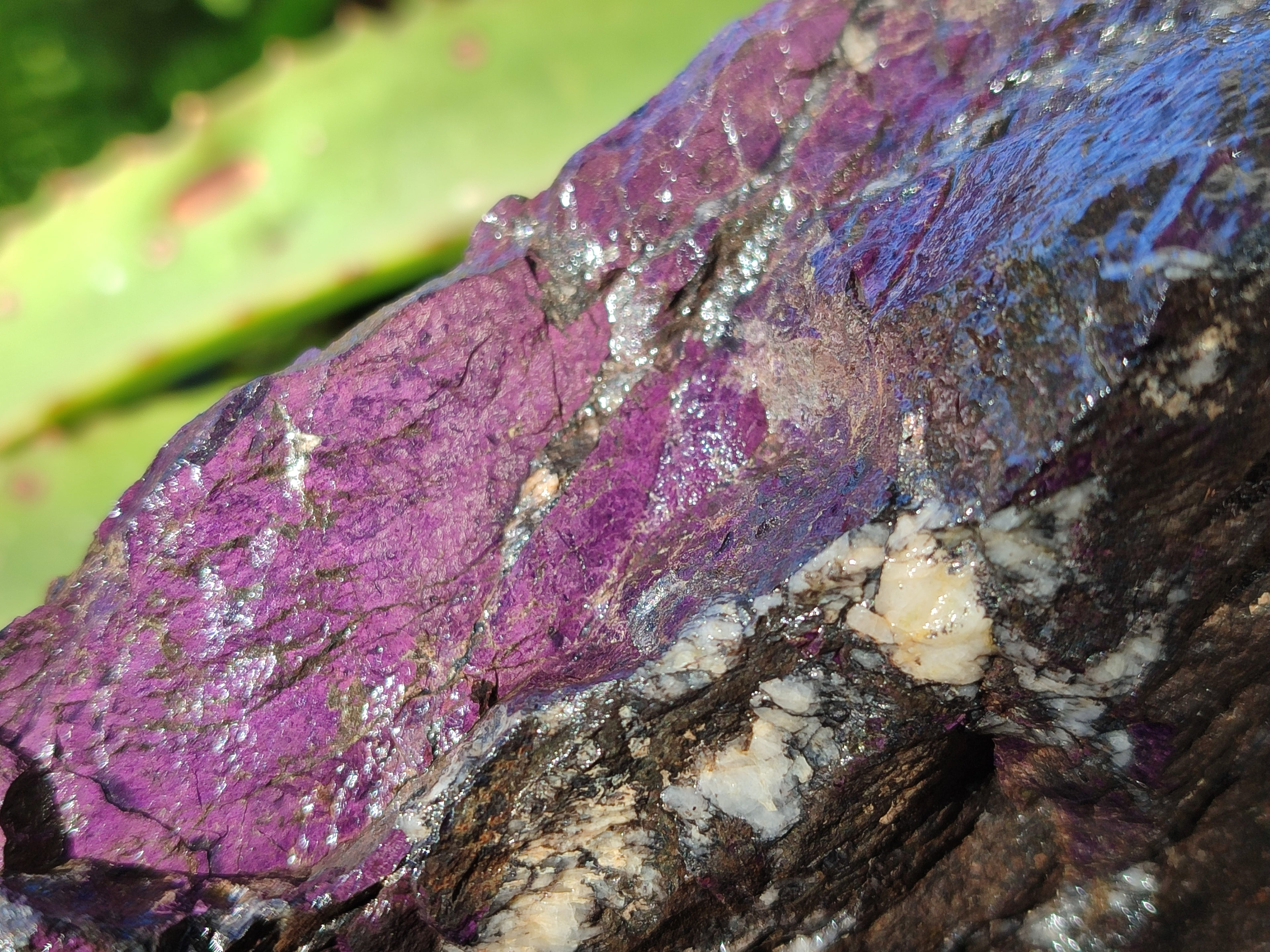 Natural Metallic Purpurite Cobbed Specimens x 3 From Erongo, Namibia - Toprock Gemstones and Minerals 