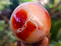 Polished Carnelian Agate Spheres x 6 From Madagascar - Toprock Gemstones and Minerals 