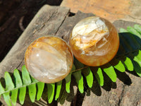 Polished Golden Healer Quartz Spheres x 6 From Madagascar