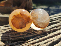 Polished Golden Healer Quartz Spheres x 6 From Madagascar