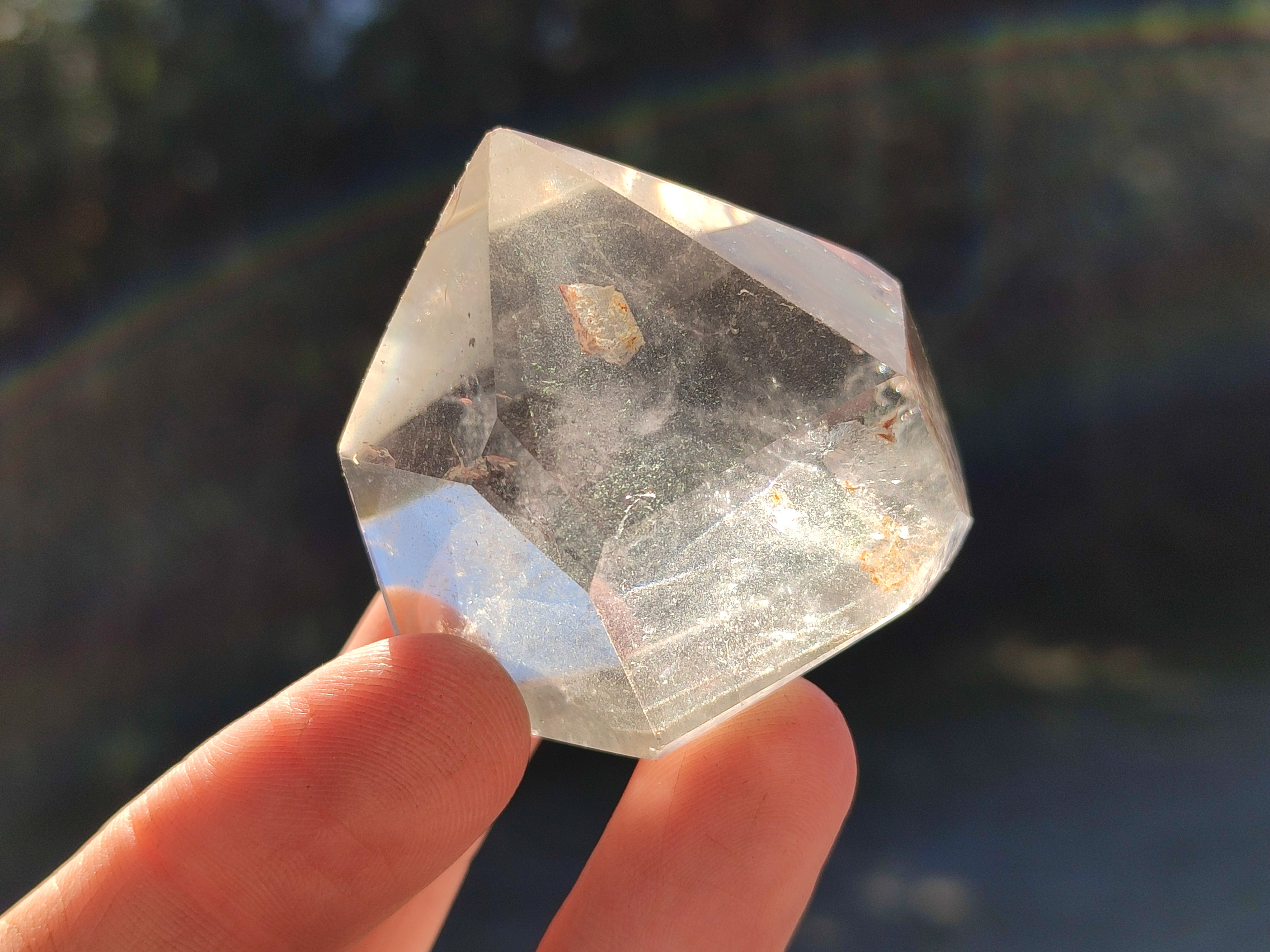 Polished Mixed Inclusion Quartz Crystals Including Rutile x 12 from Madagascar - Toprock Gemstones and Minerals 