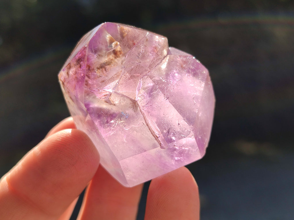 Polished Mixed Inclusion Quartz Crystals Including Rutile x 12 from Madagascar - Toprock Gemstones and Minerals 