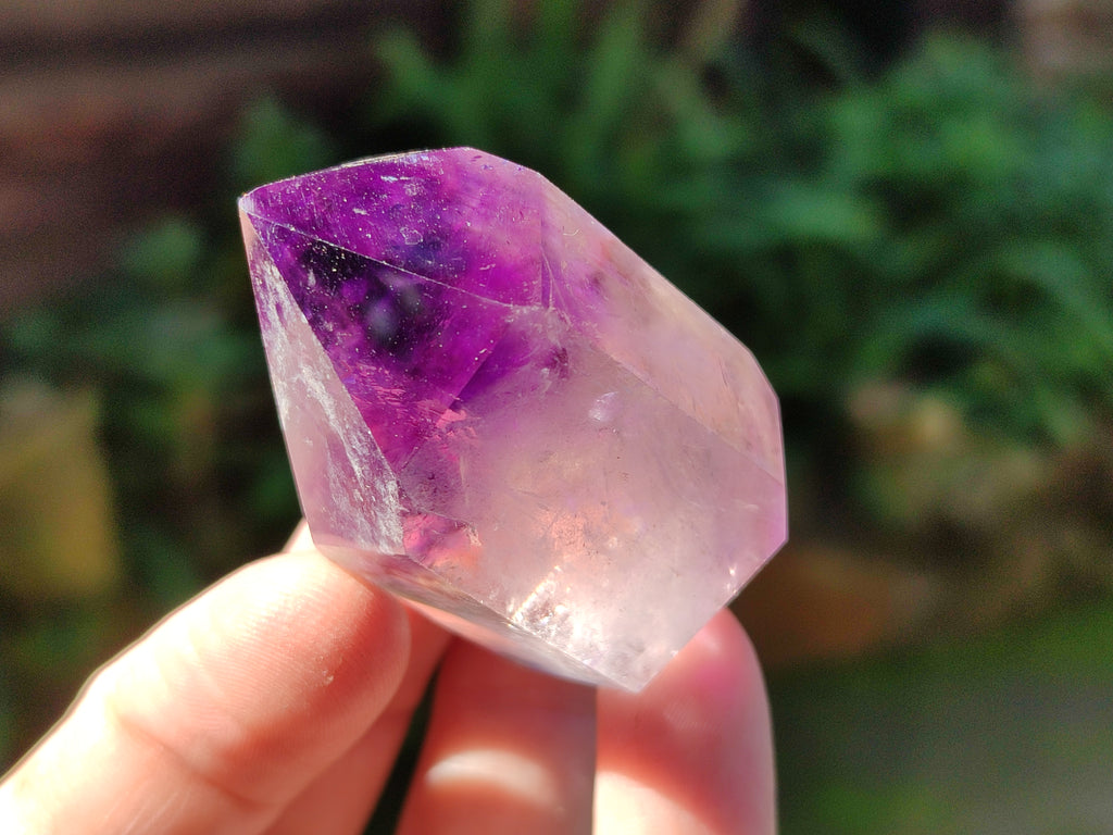 Polished Mixed Inclusion Quartz Crystals Including Rutile x 12 from Madagascar - Toprock Gemstones and Minerals 
