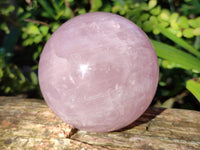 Polished Rose Quartz Spheres x 2 From Ambatondrazaka, Madagascar - Toprock Gemstones and Minerals 