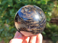 Polished Iolite Spheres x 2 From Ambatofinandrahana, Madagascar - Toprock Gemstones and Minerals 