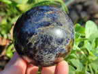 Polished Iolite Spheres x 2 From Ambatofinandrahana, Madagascar - Toprock Gemstones and Minerals 