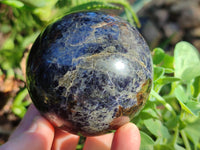 Polished Iolite Spheres x 2 From Ambatofinandrahana, Madagascar - Toprock Gemstones and Minerals 