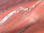 Natural Banded Red Jasper Slabbed Rough Slice x 1 From Northern Cape, South Africa - Toprock Gemstones and Minerals 