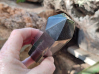 Polished Black Basalt Points x 4 From Antsirabe, Madagascar - Toprock Gemstones and Minerals 