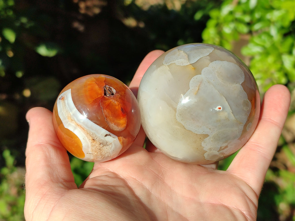 Polished Mix of Selected Sphere's x 3 From Madagascar - Toprock Gemstones and Minerals 