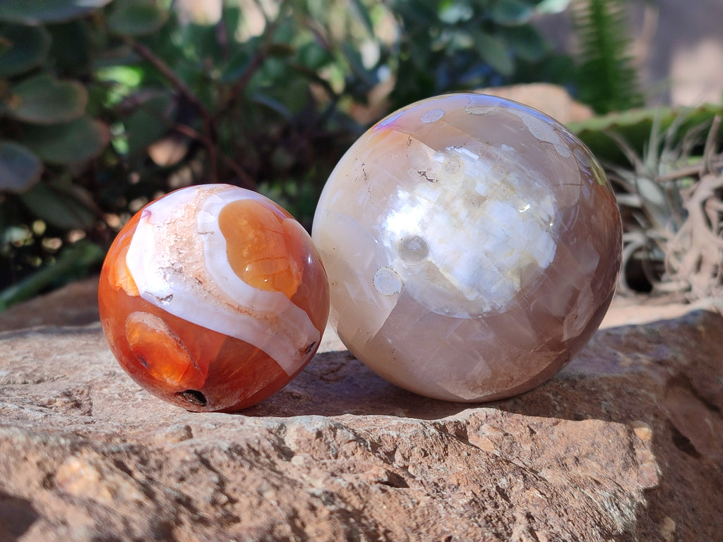 Polished Mix of Selected Sphere's x 3 From Madagascar - Toprock Gemstones and Minerals 