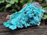 Natural Drusy Coated Chrysocolla with Malachite x 2 From Lupoto Mine, Congo