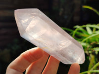 Polished Double Terminated Rose Quartz Points x 6 Ambatondrazaka, Madagascar - Toprock Gemstones and Minerals 