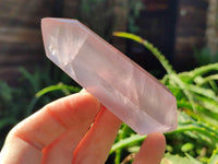Polished Double Terminated Rose Quartz Points x 6 Ambatondrazaka, Madagascar - Toprock Gemstones and Minerals 