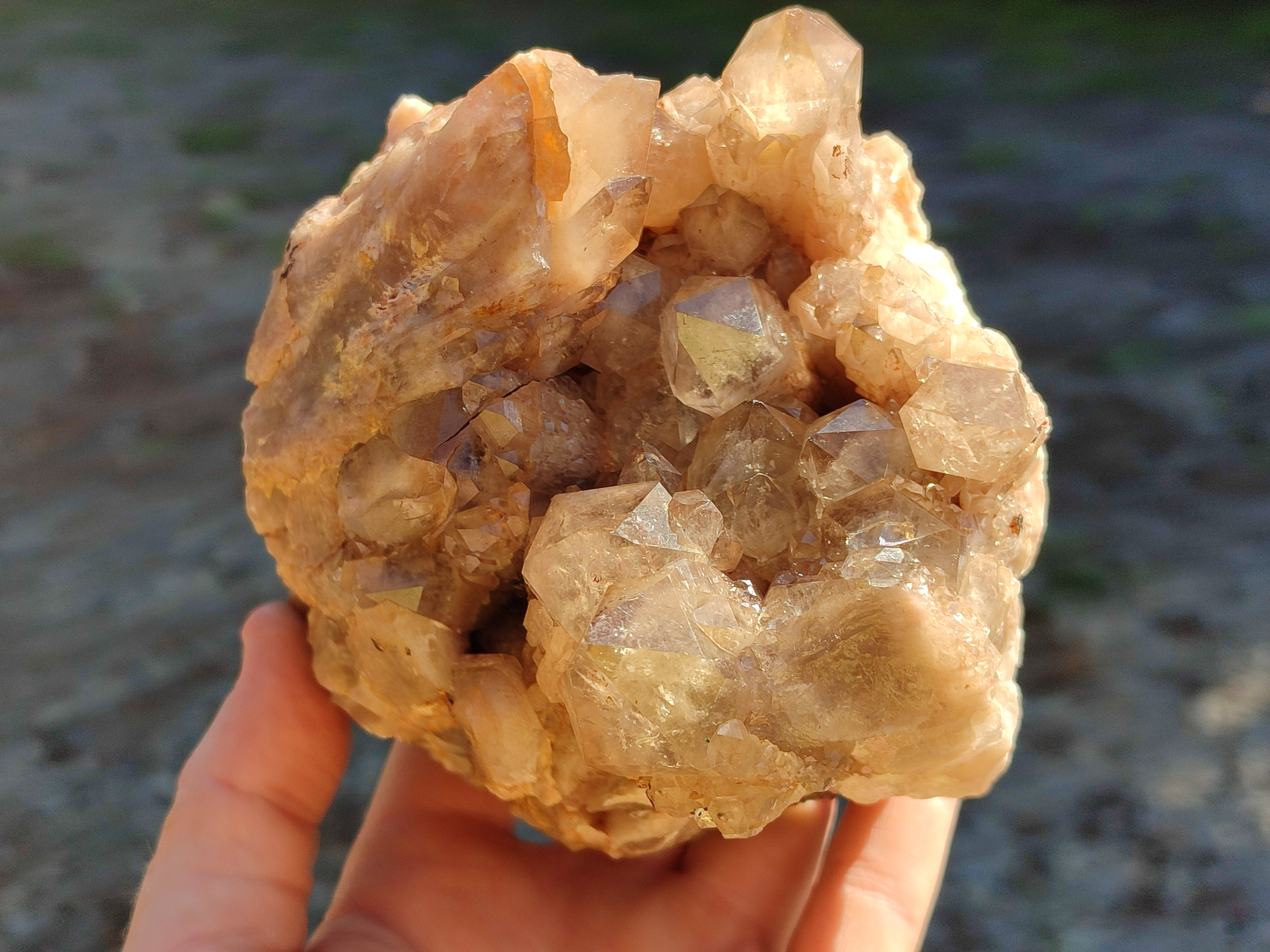 Natural Cascading Smokey Phantom Quartz Clusters x 2 From Luena, Congo - Toprock Gemstones and Minerals 