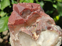 Natural Red Hematoid Quartz Clusters x 2 From Karoi, Zimbabwe