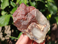 Natural Red Hematoid Quartz Clusters x 2 From Karoi, Zimbabwe