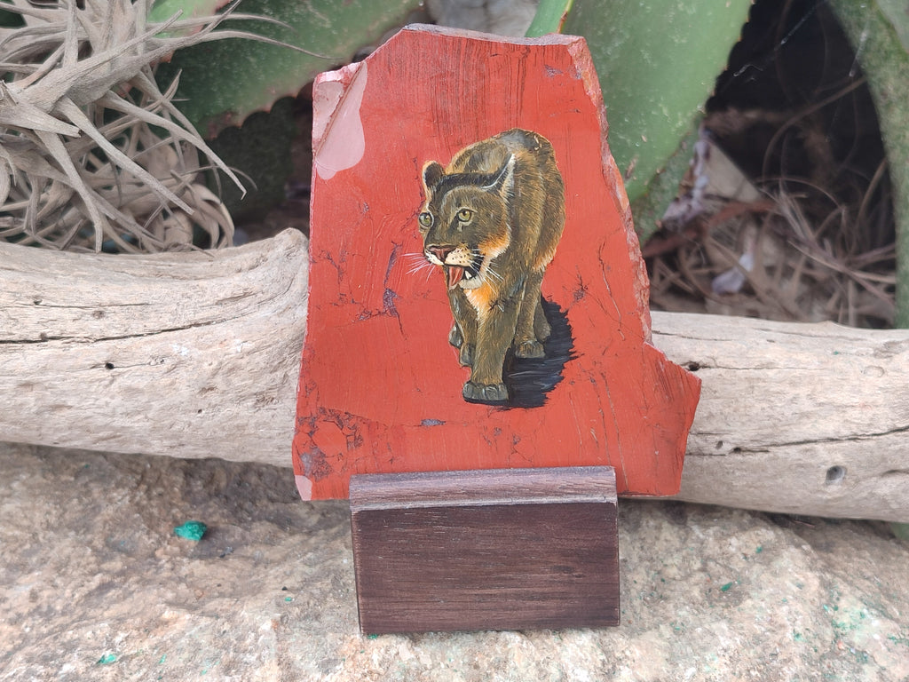 Hand Made Animal Decoupage Stone Slabs x 4 From Southern Africa - Toprock Gemstones and Minerals 