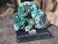 Natural Drusy Coated Chrysocolla with Malachite x 2 From Lupoto Mine, Congo