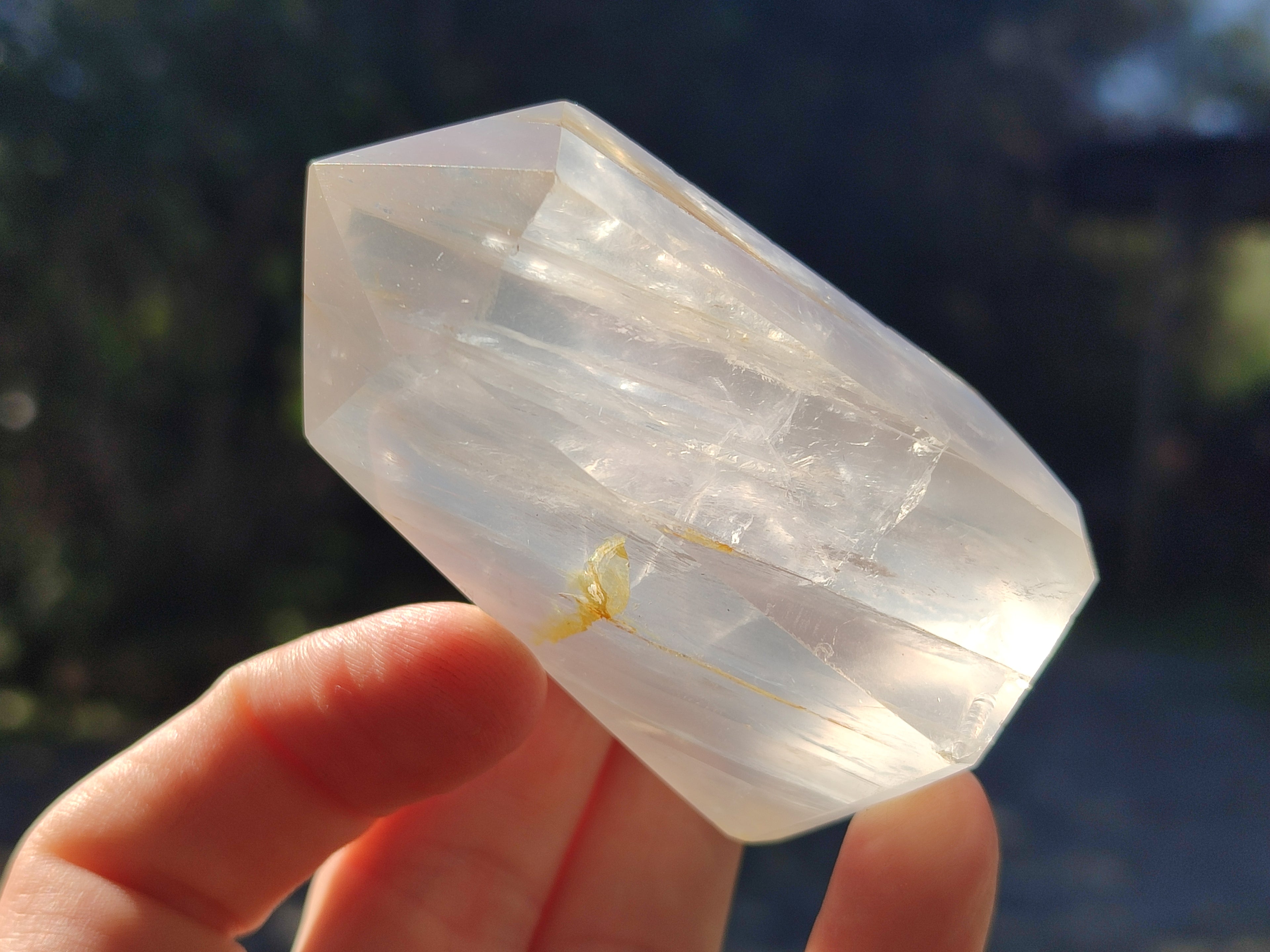 Polished Mixed Limonite Veil Quartz and Girasol Crystals x 4 From Madagascar - Toprock Gemstones and Minerals 