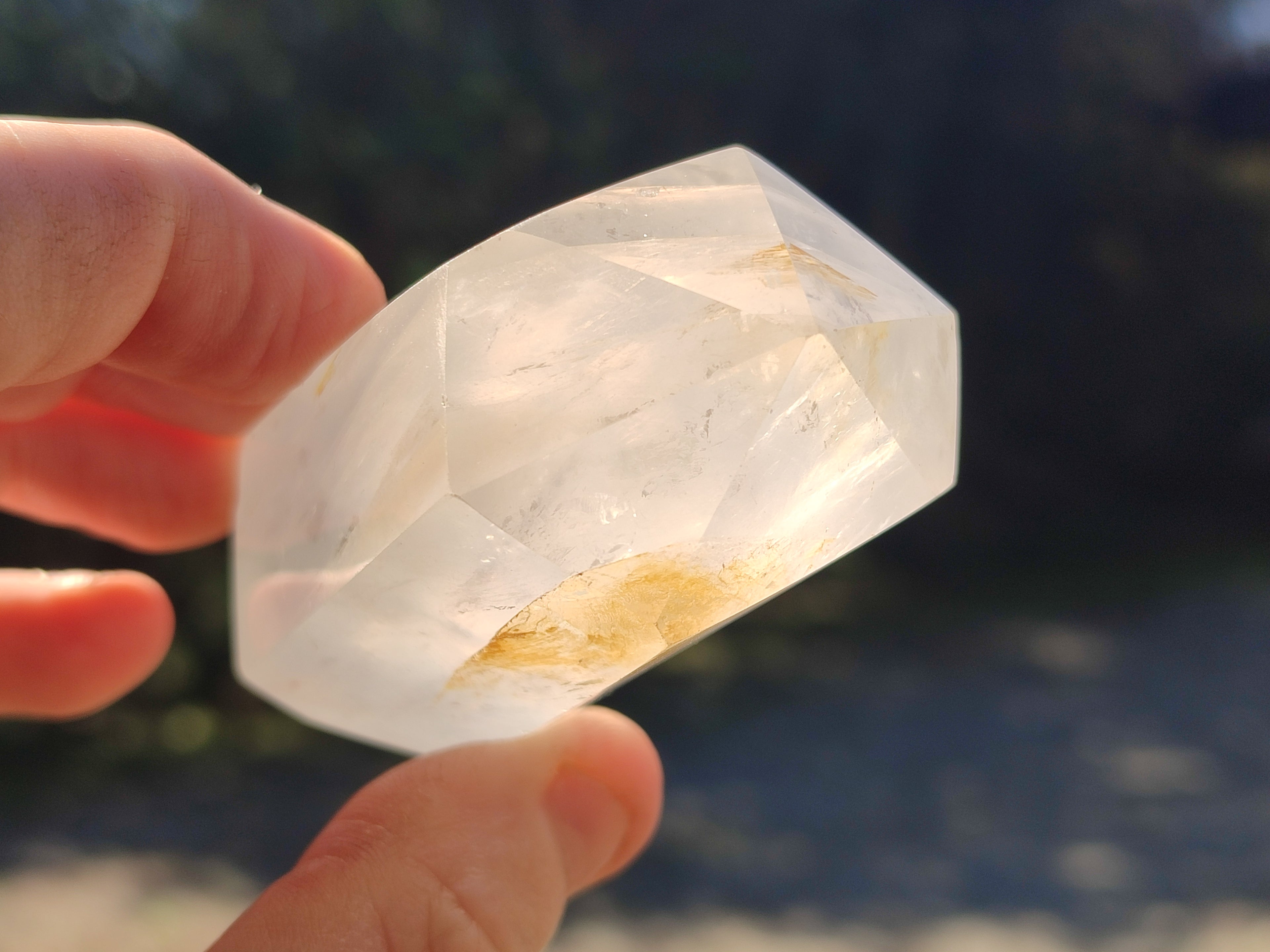 Polished Mixed Limonite Veil Quartz and Girasol Crystals x 4 From Madagascar - Toprock Gemstones and Minerals 