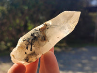 Natural Smokey Quartz Crystals with Black Tourmaline & Hyalite Opal x 35 From Erongo, Namibia