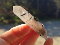 Natural Smokey Quartz Crystals with Black Tourmaline & Hyalite Opal x 35 From Erongo, Namibia