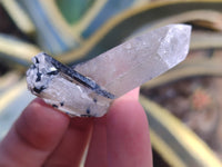 Natural Smokey Quartz Crystals with Black Tourmaline & Hyalite Opal x 35 From Erongo, Namibia
