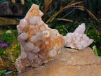 Natural Hematoid and Amethyst Spirit Quartz Clusters x 2 From South Africa - Toprock Gemstones and Minerals 