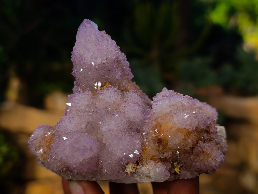 Natural Hematoid and Amethyst Spirit Quartz Clusters x 2 From South Africa - Toprock Gemstones and Minerals 